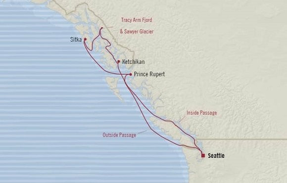 Alaska Rocky Mountaineer Balayı Gemi Turu I 10 Gece 11 Gün I Oceania Regetta