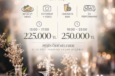 Ekim Sonuna Kadar Hafta İçi Yapılacak Yemekli Davetler 225.000 TL'den Başlayan Fiyatlarla