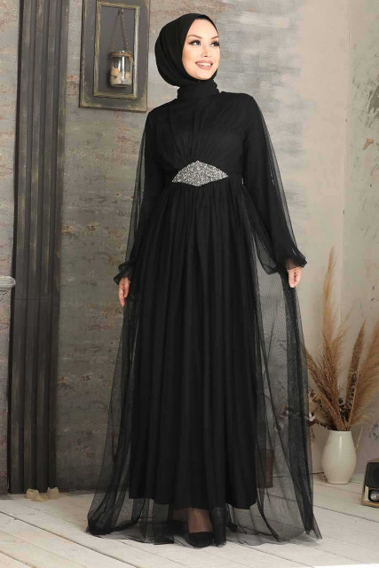 Siyah Abiye Elbise ve Nişanlık Modelleri